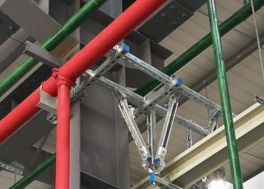 新邱该抗震支架的整体式支吊架结构协调性好
